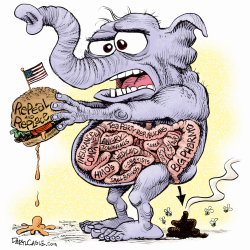 HEALTHCARE DIGESTION by Daryl Cagle
