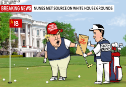 NUNES ON WHITE HOUSE GROUNDS by Jeff Darcy