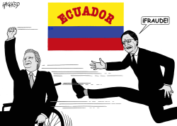 ELECCIóN EN ECUADOR by Rainer Hachfeld