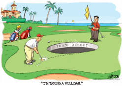 GOLF COURSE DIPLOMACY AT MAR A LAGO- by R.J. Matson