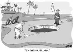 GOLF COURSE DIPLOMACY AT MAR A LAGO by R.J. Matson