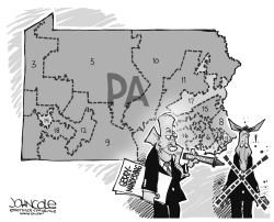 LOCAL PA GERRYMANDERED BW by John Cole