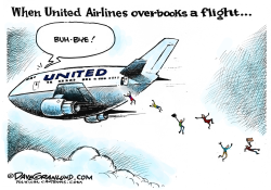 UNITED AIRLINES OVERBOOKING by Dave Granlund