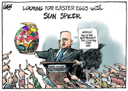 SEAN SPICER AND EASTER by Jos Collignon