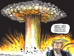 COMPLICATED FOREIGN POLICY by Kevin Siers