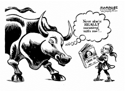 WALL STREET CHARGING BULL AND FEARLESS GIRL by Jimmy Margulies