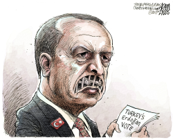 TURKISH PRESIDENT ERDOGAN  by Adam Zyglis