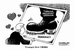 TRUMP AND TURKISH PRESIDENT ERDOGAN by Jimmy Margulies