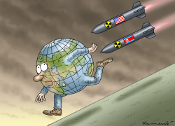 THE EARTH IS RUNNING by Marian Kamensky
