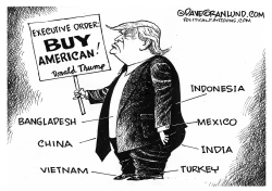 BUY AMERICAN EXEC ORDER by Dave Granlund