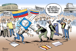 VENEZUELA PROTESTS by Paresh Nath