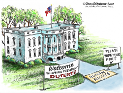 DUTERTE INVITED TO WHITE HOUSE  by Dave Granlund