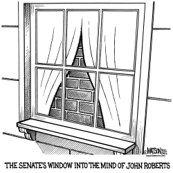 THE SENATE'S WINDOW INTO THE MIND OF JOHN ROBERTS by R.J. Matson