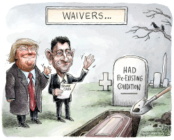 TRUMPCARE WAIVERS  by Adam Zyglis