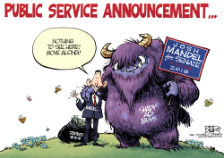 LOCAL OH MANDEL SHADY ADS by Nate Beeler