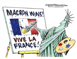 MACRON WINS IN FRANCE  by Dave Granlund