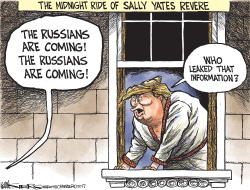 MIDNIGHT RIDE OF SALLY YATES REVERE by Kevin Siers