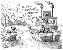 THE SHOWBOAT by Adam Zyglis