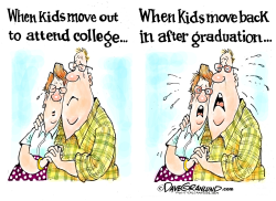 PARENTS AND COLLEGE GRADS  by Dave Granlund