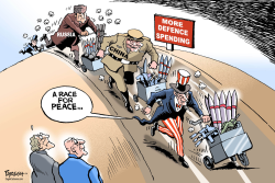 GLOBAL DEFENCE SPENDING by Paresh Nath