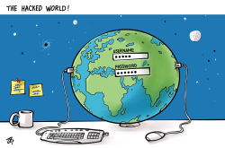 Hacked World by Emad Hajjaj