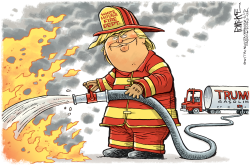 WHITE HOUSE FIRE DEPT by Rick McKee