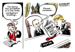 TRUMP REVEALS CLASSIFIED SECRETS TO RUSSIA  by Jimmy Margulies