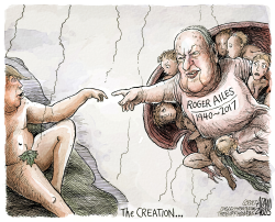 ROGER AILES LEGACY  by Adam Zyglis