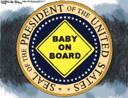 BABY ON BOARD by Kevin Siers