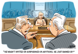 PUTIN SHOWS UP AT RUSSIA HEARINGS by RJ Matson