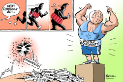 SOLIDARITY AGAINST TERROR by Paresh Nath