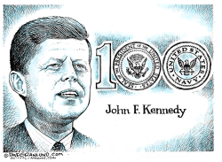 JFK 100TH  by Dave Granlund