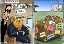 TRUMP BAGGAGE by Brian Adcock