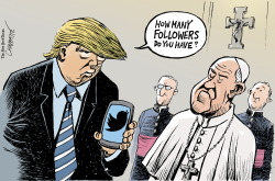 TRUMP MEETS THE POPE by Patrick Chappatte