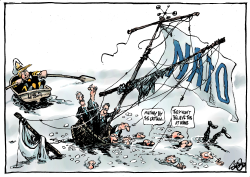 CAPTAIN LEAVES THE SHIP by Jos Collignon