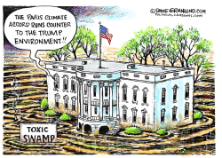 TRUMP AND CLIMATE ACCORD by Dave Granlund