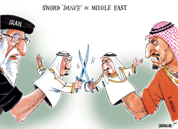 Sword 'dance' in Middle East by Sabir Nazar
