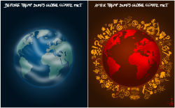 TRUMP CHANGES GLOBAL CLIMATE by NEMØ