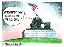 FLAG DAY  by Dave Granlund