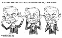JEFF SESSIONS ON RUSSIA AND COMEY by Dave Granlund