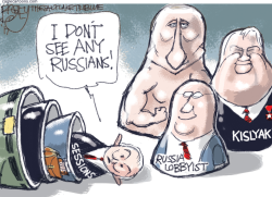 TRUMP'S RUSSIAN SESSIONS by Pat Bagley