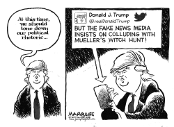 Trump and Special Prosecutor Mueller by Jimmy Margulies