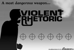 VIOLENT RHETORIC BW by Steve Greenberg