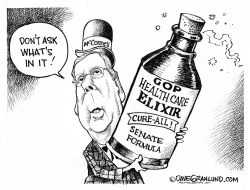 GOP Senate health elixir by Dave Granlund