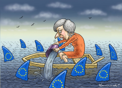 MAY AND THE EU SHARKS by Marian Kamensky