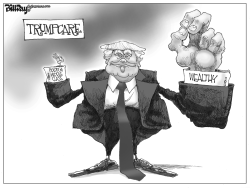 TRUMPCARE LITTLE HAND BIG HAND by Bill Day