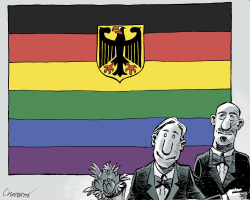 GERMANY ADOPTS SAME-SEX MARRIAGE by Patrick Chappatte