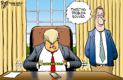 TWEETING PROBLEM SOLVED by Bruce Plante