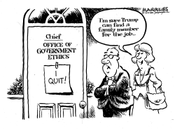 GOVERNMENT ETHICS CHIEF RESIGNS by Jimmy Margulies