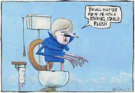 THERESA MAY STRONG AND STABLE by Iain Green